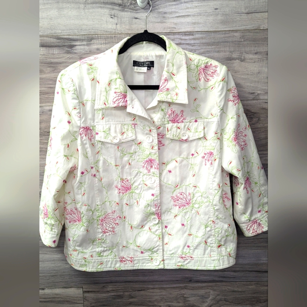 City Girl Nancy Bolen Lightweight Jacket - Size XL